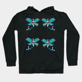 Blue Latina Sirenas Hoodie